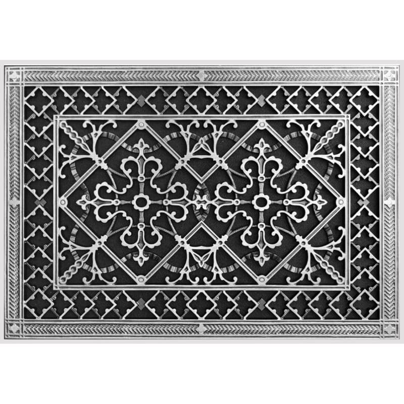 Magnetic Filter Grille Craftsman Style Arts and Crafts 16" x 24" in Nickel Finish.