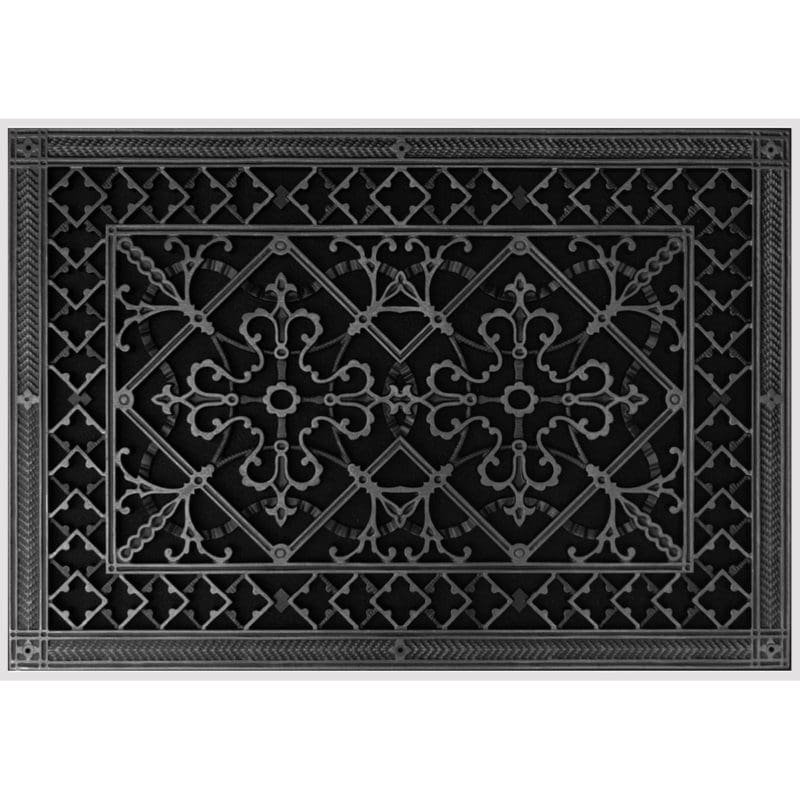 Magnetic Filter Grille Craftsman Style Arts and Crafts 16" x 24" in Black Finish.