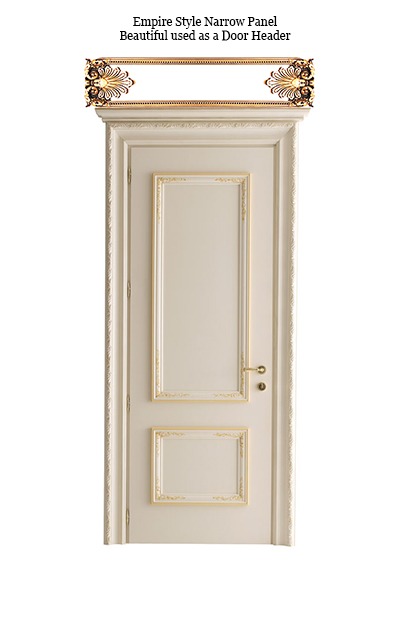 Empire Style Narrow Panel Door Header