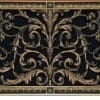 Decorative vent cover in Louis XIV style 12x30 in Antique Brass