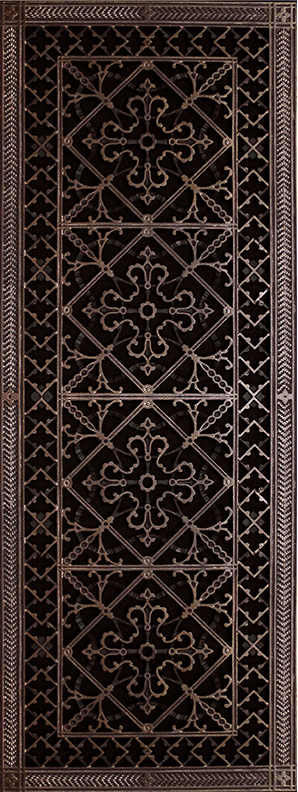 Decorative Vent Cover Grille in Arts and Crafts Style 12" x 36"