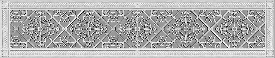 Rendering of Arts and Crafts decorative vent cover 6" x 36".