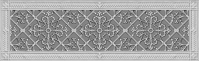 Arts and Crafts decorative grille 6x24 rendering