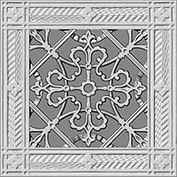 Arts and Crafts Decorative Grille 6x6 rendering