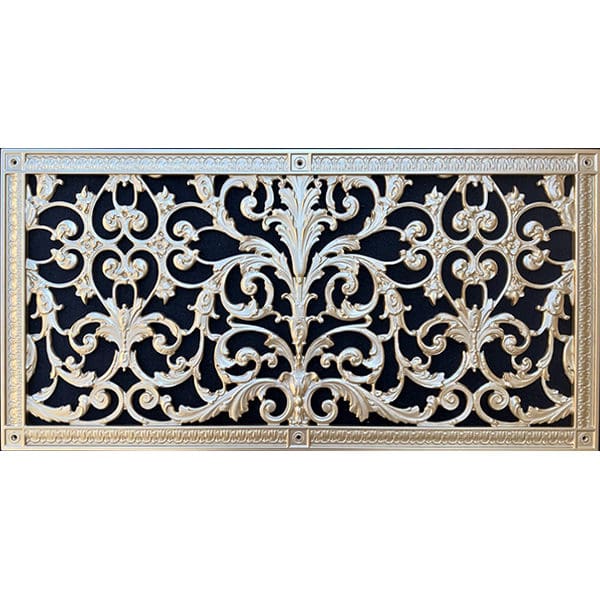 Magnetic Return Air Filter Grille French Style Louis XIV Fits 14"×30" Filter