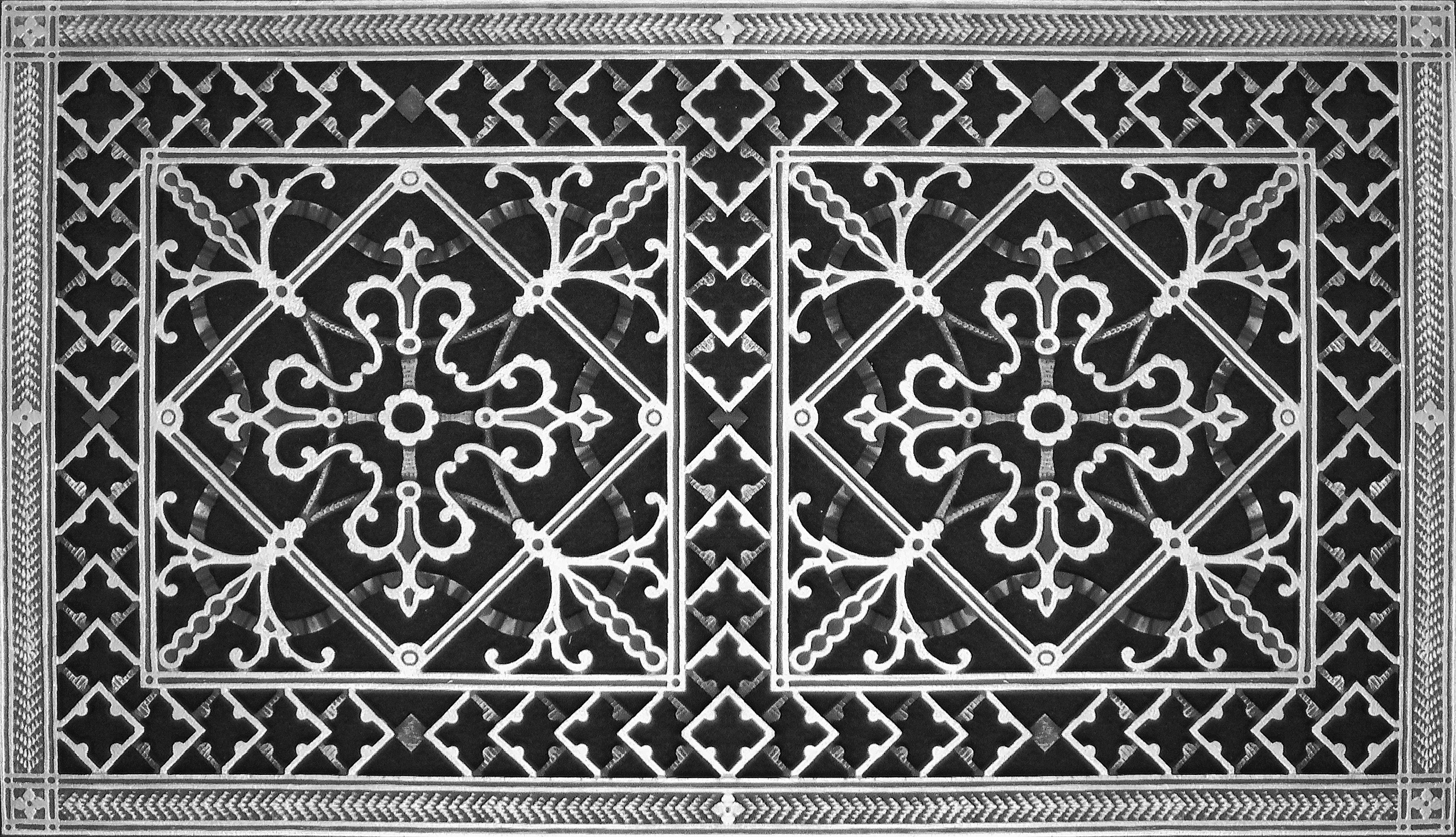 Arts and Crafts style decorative grille 16" x 30"