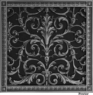 Louis XIV Style decorative grille 16" x 16"