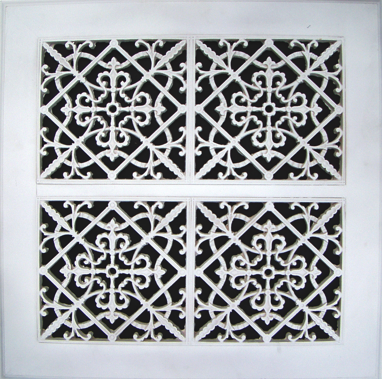 Old Arts and Crafts decorative grille 24x24