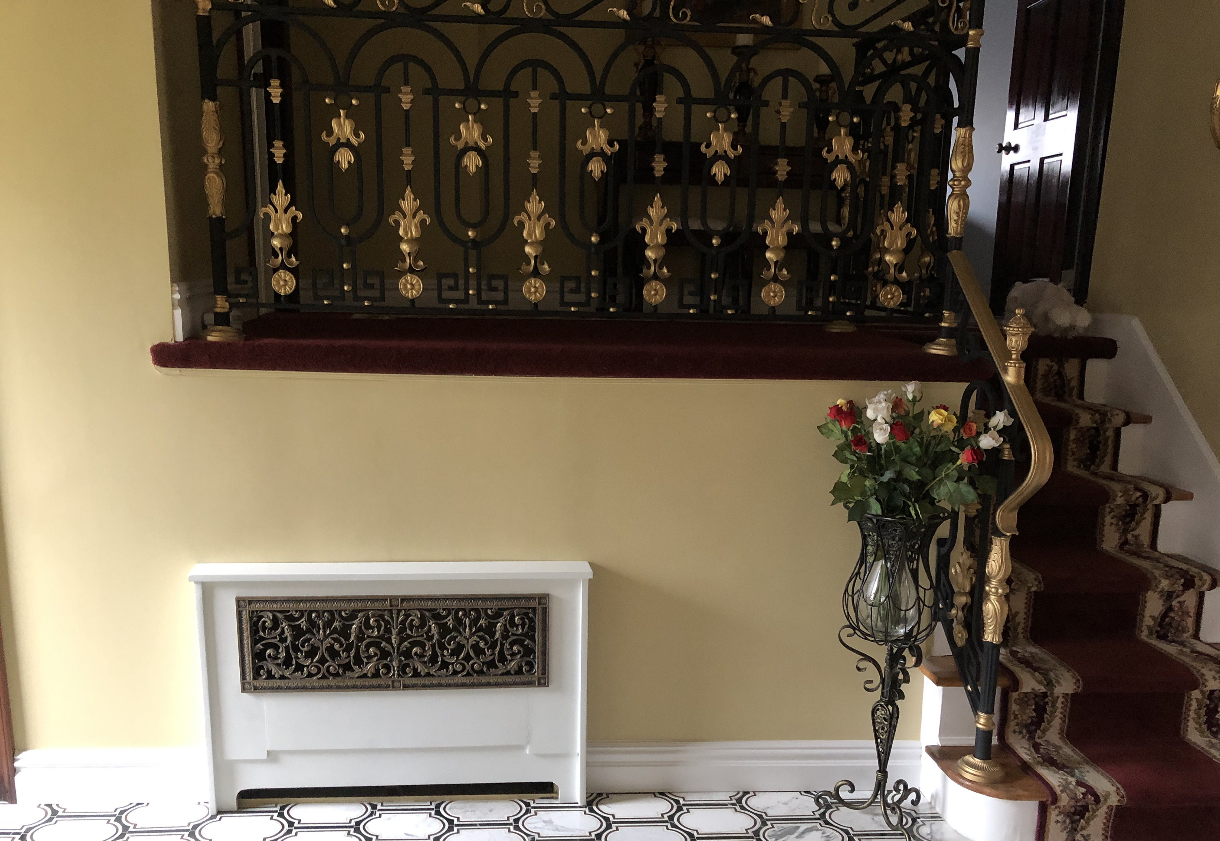 Fabulous radiator cover with our Louis XIV style decorative grille