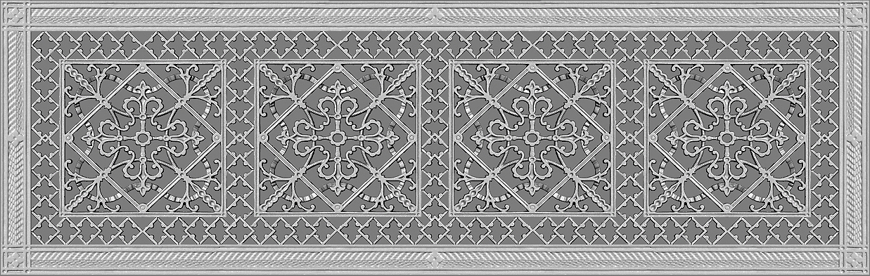 Decorative Vent Cover in Arts and Crafts Style 10" x 36"