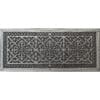 decorative craftsman style arts and crafts grille 14" x 36" in Niclel finish.