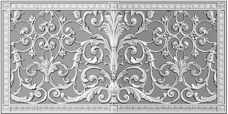 Louis XIV 14x30 decorative grille.