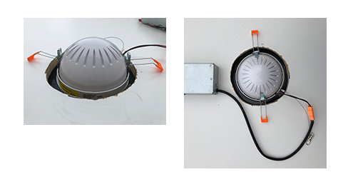 LED Dome Light Back-top and side view