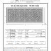Craftsman style Arts and Crafts decorative grille 14" x 36" Product Spec Sheet.
