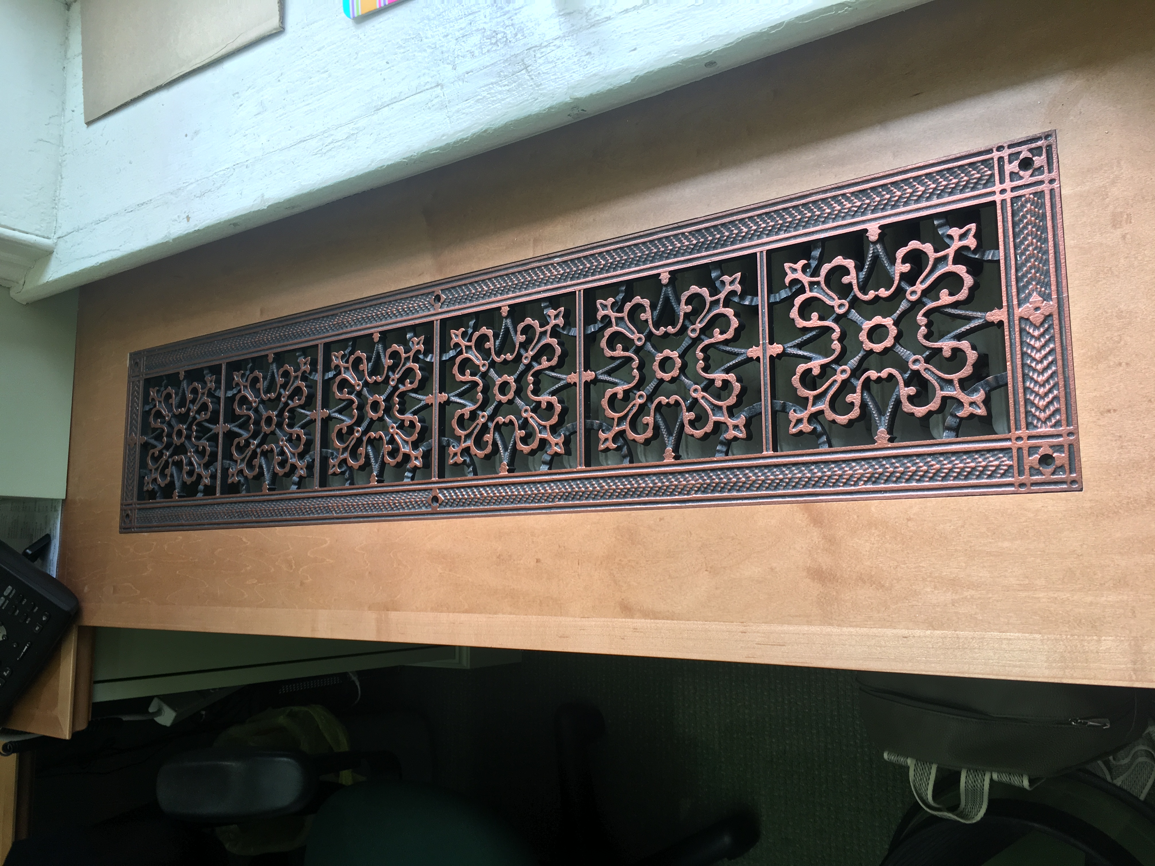 Arts and Crafts Style grille radiator cover