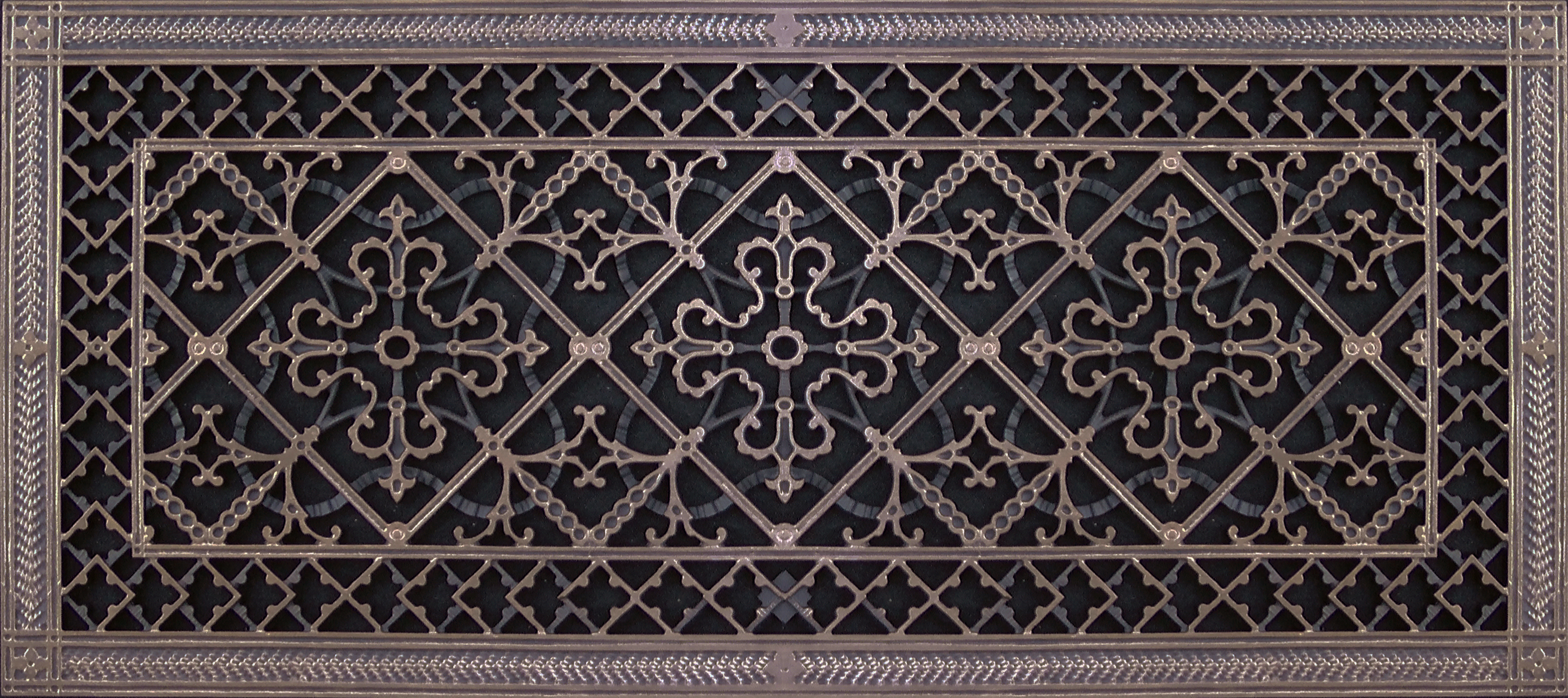 Arts and Crafts Style decorative grille 12" x 30"
