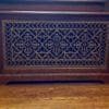 Arts and Crafts Radiator Cover Grille 16' x 36" in Umber Gold Finish