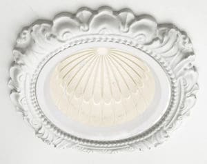 LED Dome Light with 5" Victorian style recessed light trim