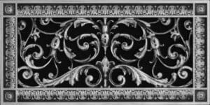 Louis XIV decorative vent cover 6" x 14"