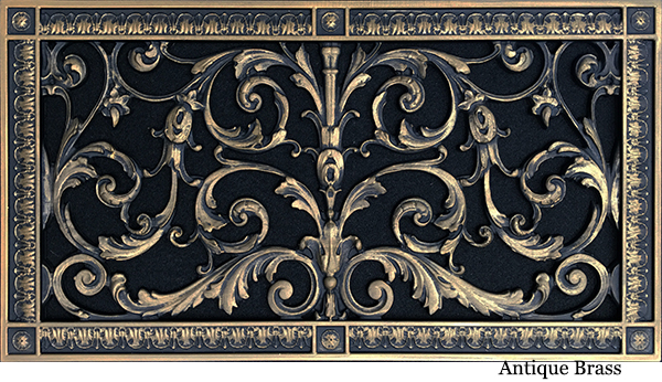 Louis XIV decorative grile 10" x 20"