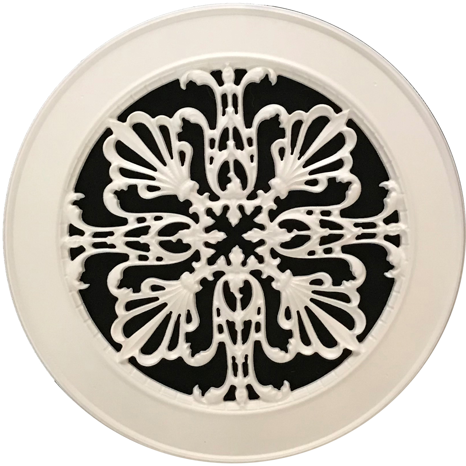Empire Style Decorative Round Grille 8" diameter