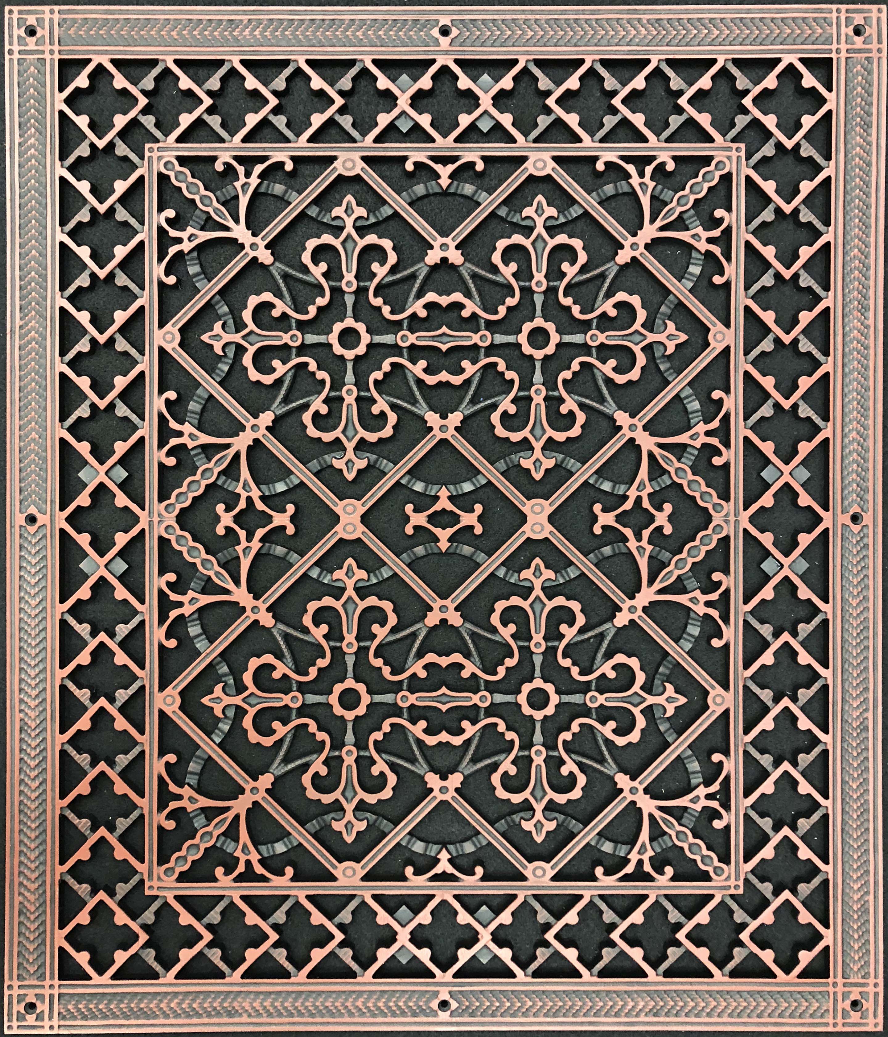 Arts and Crafts decorative grille in Antique Cherry