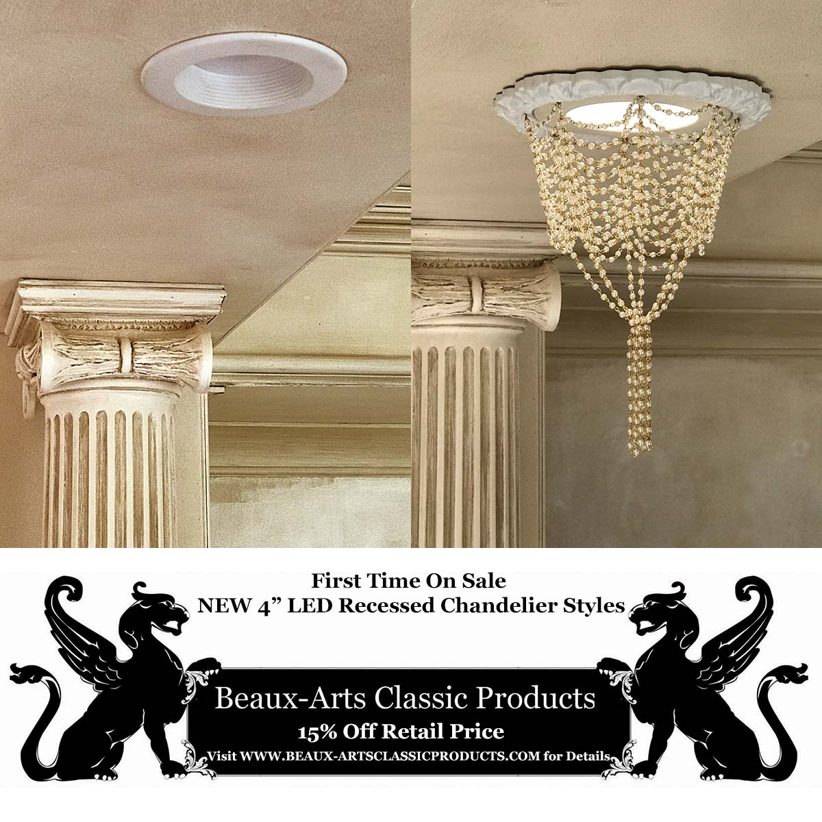 Introductory Sale 4" LED Recessed Chandelier