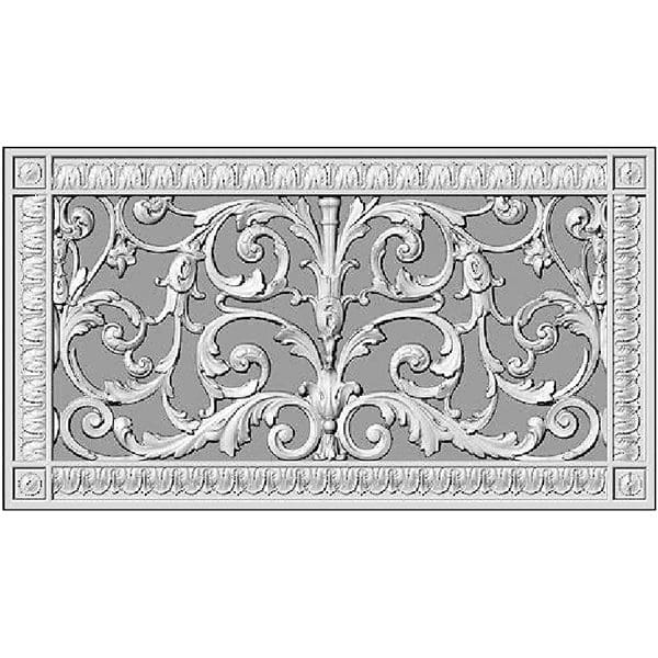 Decorative Vent Cover French Style Louis XIV Grille Covers Duct 8"×16"