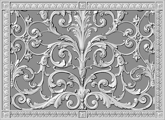 Louis XIV Style decorative grille