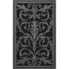 French style Louis XIV decorative grille 24" x 14" in Black finish.