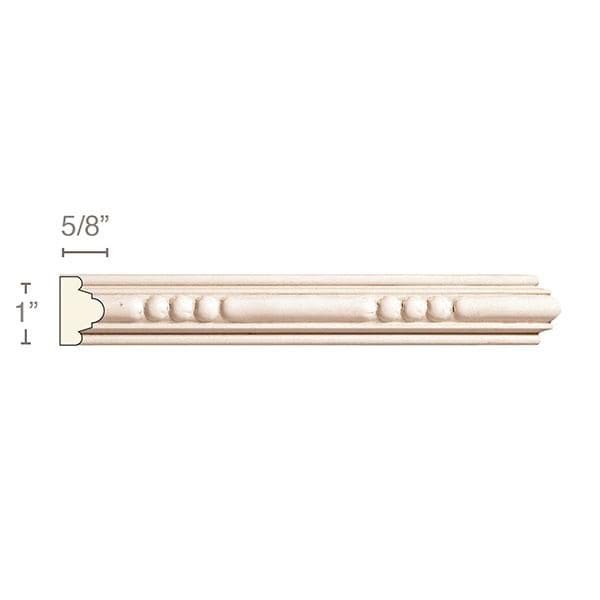 Small Bead and Barrel Panel Moulding #WM8528