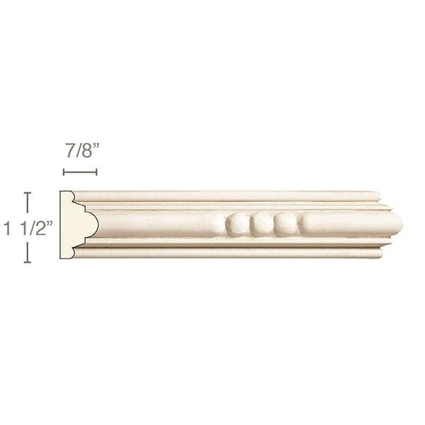 Large Bead and Barrel Panel Moulding #WM8529