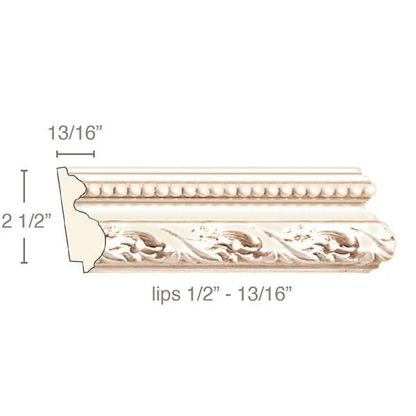 Running Leaf with Beads Panel Moulding #WM8568