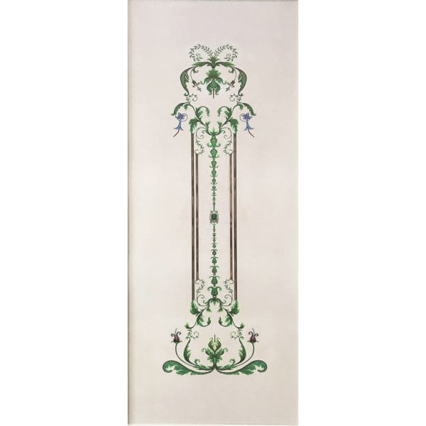 Repositionable Wallpaper Emerald Panel #RW-102