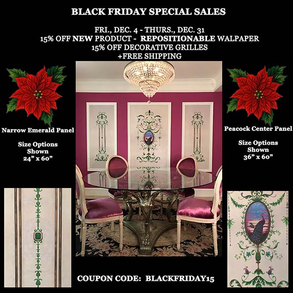 Black Friday Repositionable Wall Paper Blog Ad
