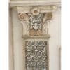 Pilaster with Fisch Scales Custom Finish with Silver Leaf