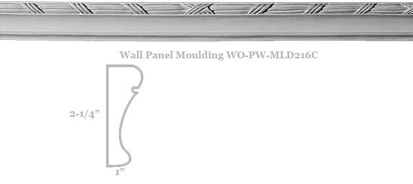 Resin Reed and Ribbon Moulding #AP-PW-MLD216C