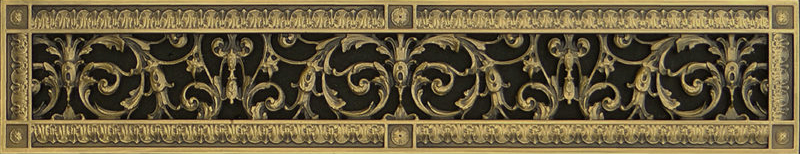 Louis XIV decorative grille 4" x 30"