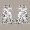 Wall Ornamentation Resin Pair of Griffins