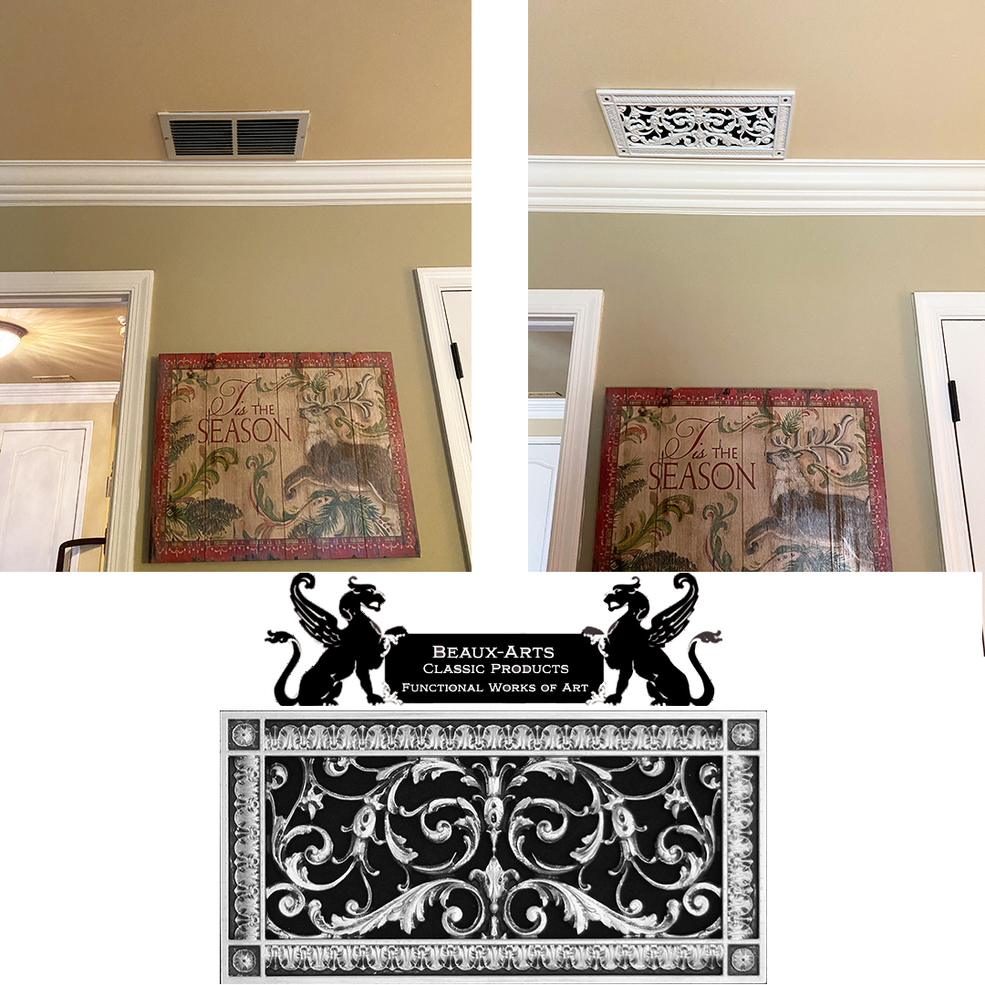 Decorative grille French Style Before and after