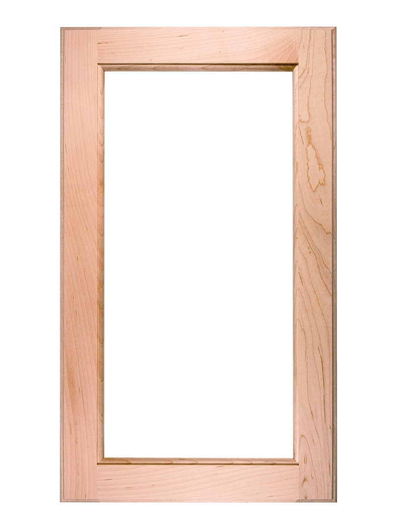 Glass Panel Unfinished Cabinet Door