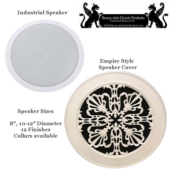 Industrial detail everyday eyesore speakeer cover versus Empire Style Speaker Cover