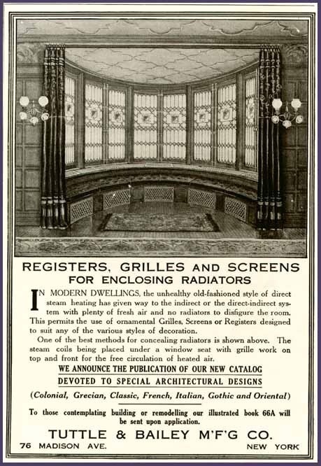 Grille manufacturer Tuttle and Bailey catalogue