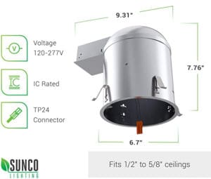 recessed light canister
