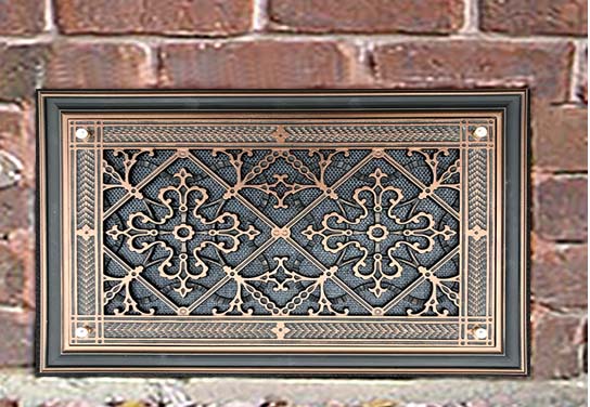 Foundation Vent Cover in Craftsman Style Arts and Crafts.