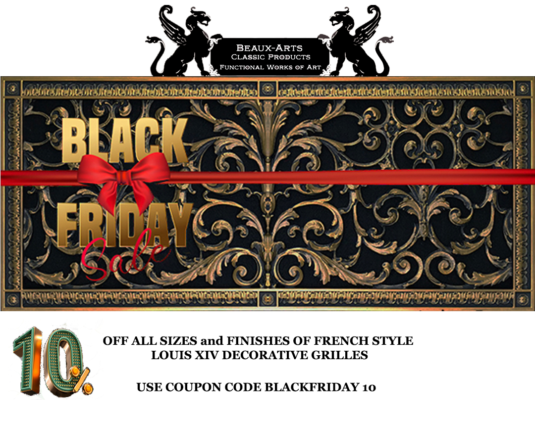 Black Friday Sale French Style Louis XIV Decorative Grilles