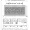 Craftsman style arts and crafts decorative grille 10" x 24" Product Spec Sheet.