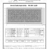 Craftsman style Arts and Crafts decorative grille 12" x 30" Product Spec Sheet.