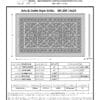 Craftsman style Arts and Crafts decorative grille 14" 24" Product Spec Sheet.