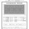 Craftsman style Arts and Crafts decorative grille 16" 36" Product Spec Sheet.